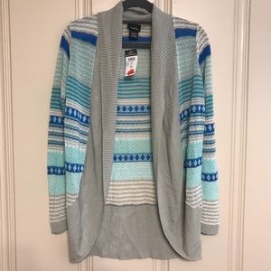 Brand New Rue 21 Blue Aztec Cardigan